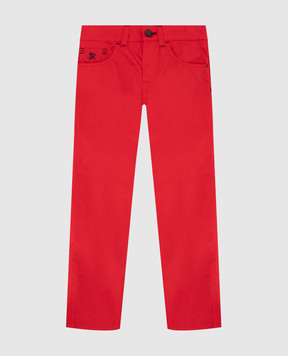 Stefano Ricci Дитячі червоні джинси YFT8200020VAL010