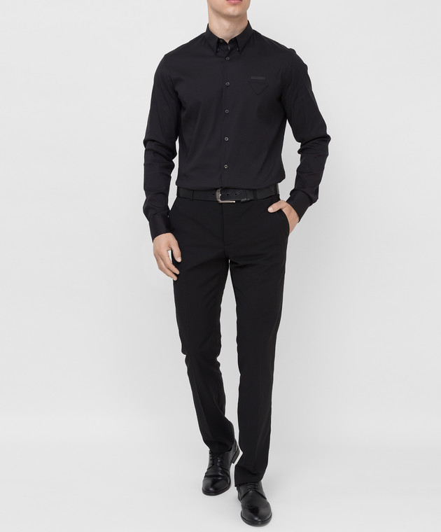 Prada Черные брюки из шерсти UPA8411W1T изображение 2