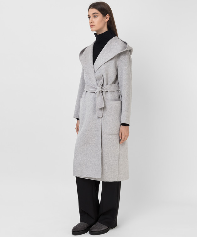 Max Mara Nicole coat in wool and cashmere with slits NICOLE image 3
