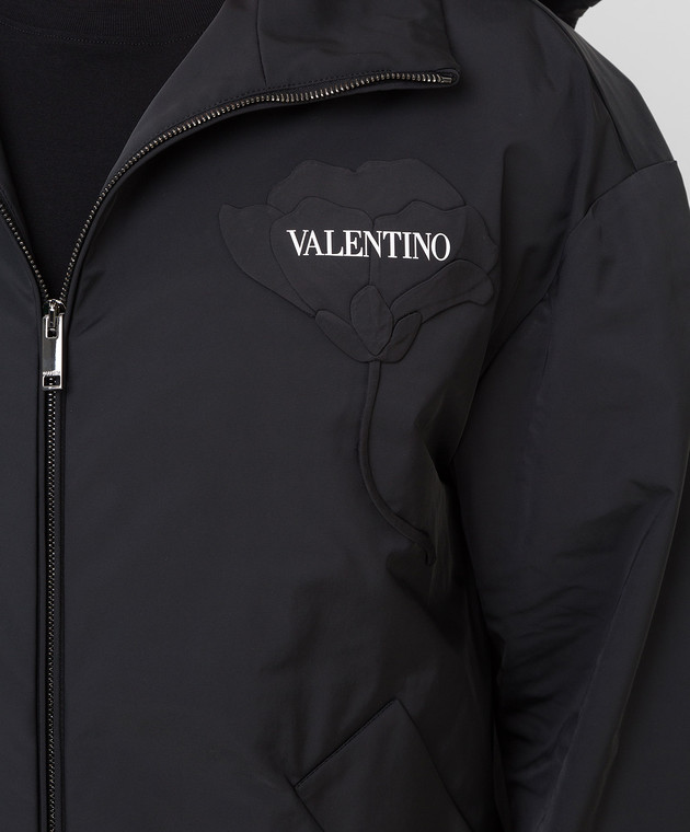 Valentino Куртка з квіткової аплікацією Men's Garden WV3CIJ757G6 зображення 5