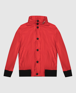 Stefano Ricci Детская красная куртка в узор YUJ8200050HN0036