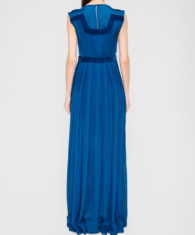 LARUSMIANI Синя сукня з шовку 077581 зображення 4