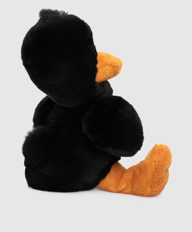 Real Furs House Дитяча чорна іграшка качка MOD69GR зображення 3