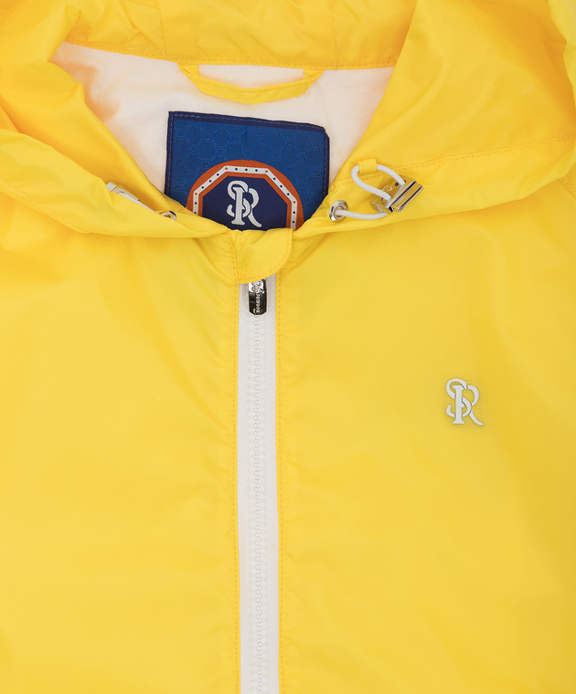 Stefano Ricci Детская желтая куртка с монограммой YUJ8200010GF0007 изображение 3
