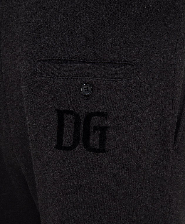 Dolce&Gabbana Темно-серые спортивные брюки GW7WATFU7DU изображение 5