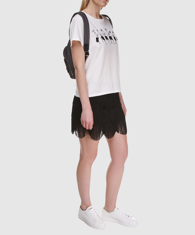 Marc Jacobs Черная юбка с бахромой M4007161 изображение 2
