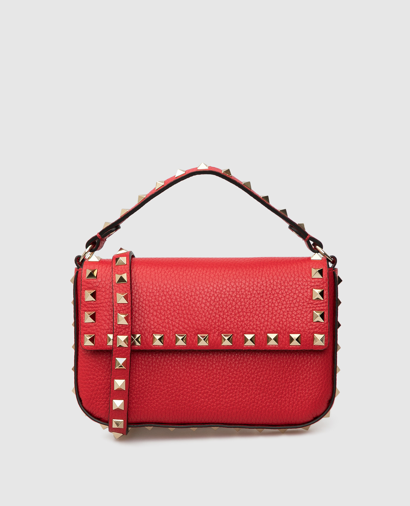 

Кожаная мини-сумка Rockstud Valentino, Красный, Сумки