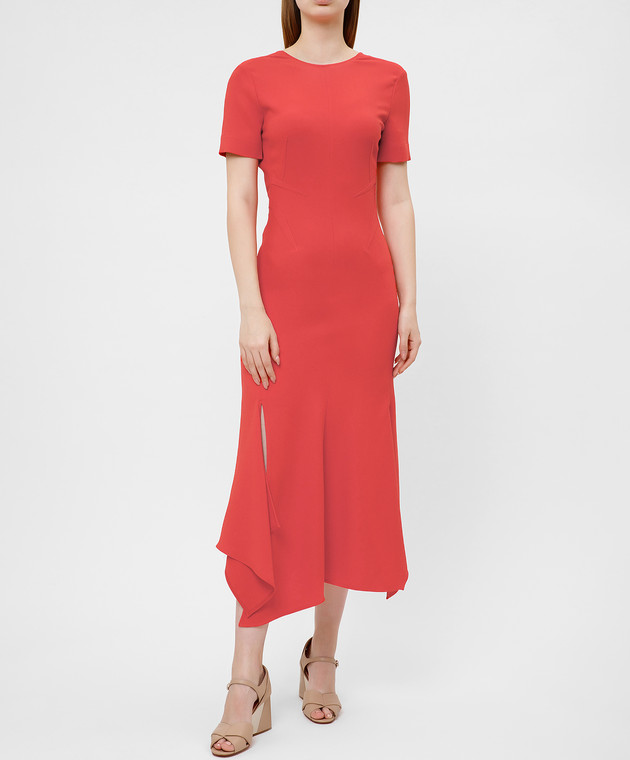 Victoria Beckham Червоне плаття DRMID6847C зображення 2