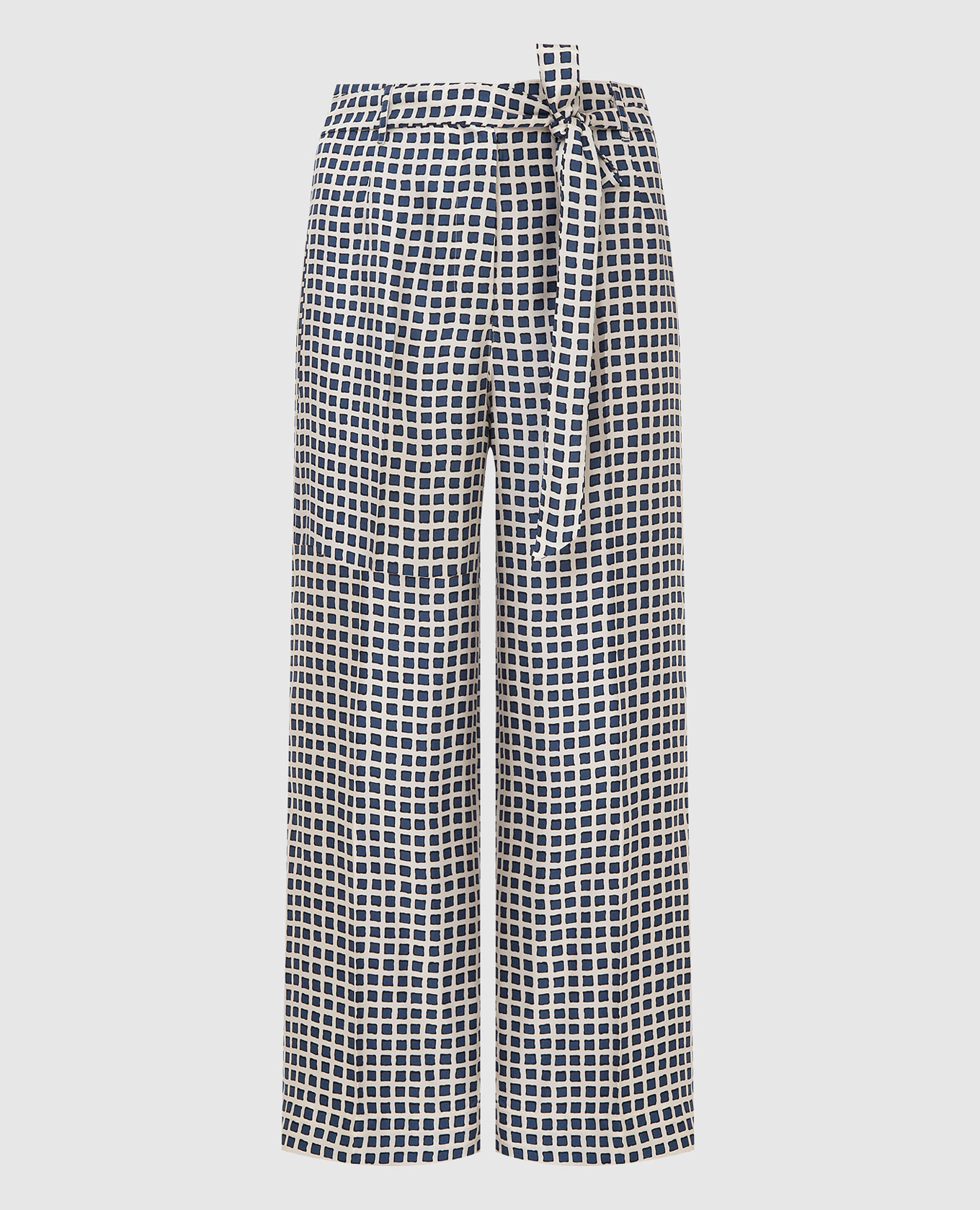 

Шелковые брюки Max Mara, Светло-бежевый, Прямые и широкие брюки