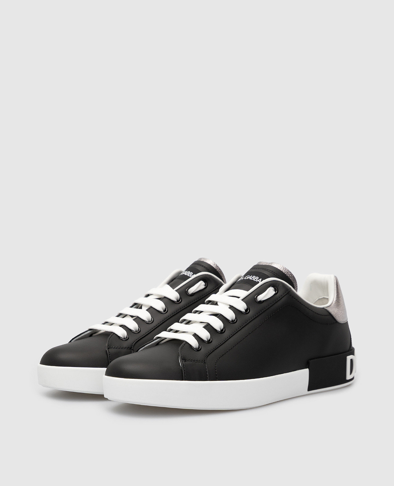 Dolce\u0026Gabbana - Кожаные сникеры Portofino с логотипом CS1760AH527 купить в  Symbol