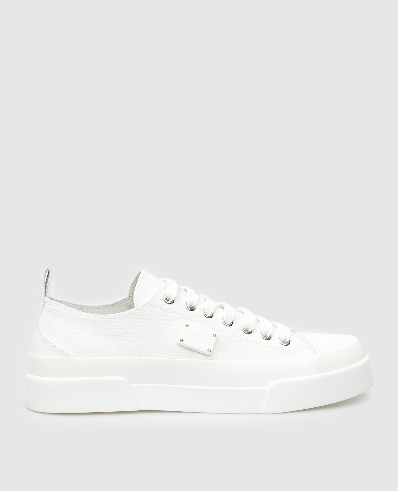 

Кеды "Portofino" c пластиной логотипа Dolce&Gabbana, Белый, Кеды