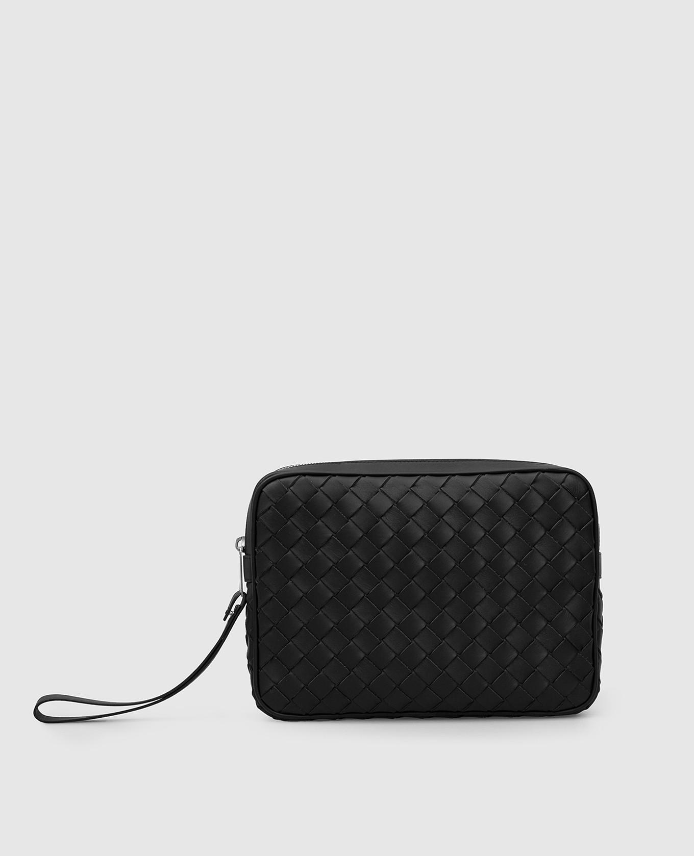

Кожаная барсетка с плетением Intrecciato Bottega Veneta, Черный, Сумки
