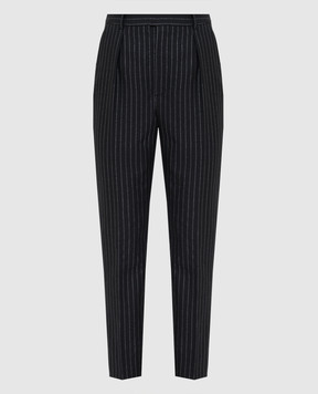 Saint Laurent Чорні брюки з вовни 611057Y1A90