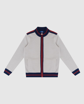 Stefano Ricci Не вкл не правильное фотоДетская спортивная кофта из шерсти с узором KY11000R31Y19299