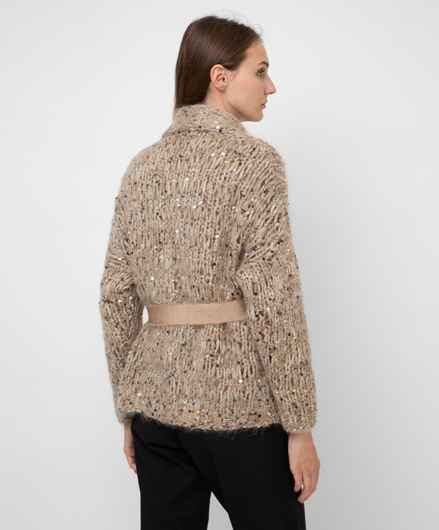 Brunello Cucinelli Кардиган в пайєтках MBN622006 зображення 4
