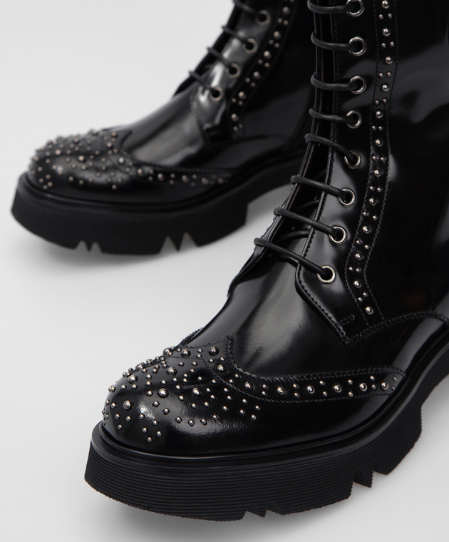 MYM Icarus black leather studded boots ICARUS image 5